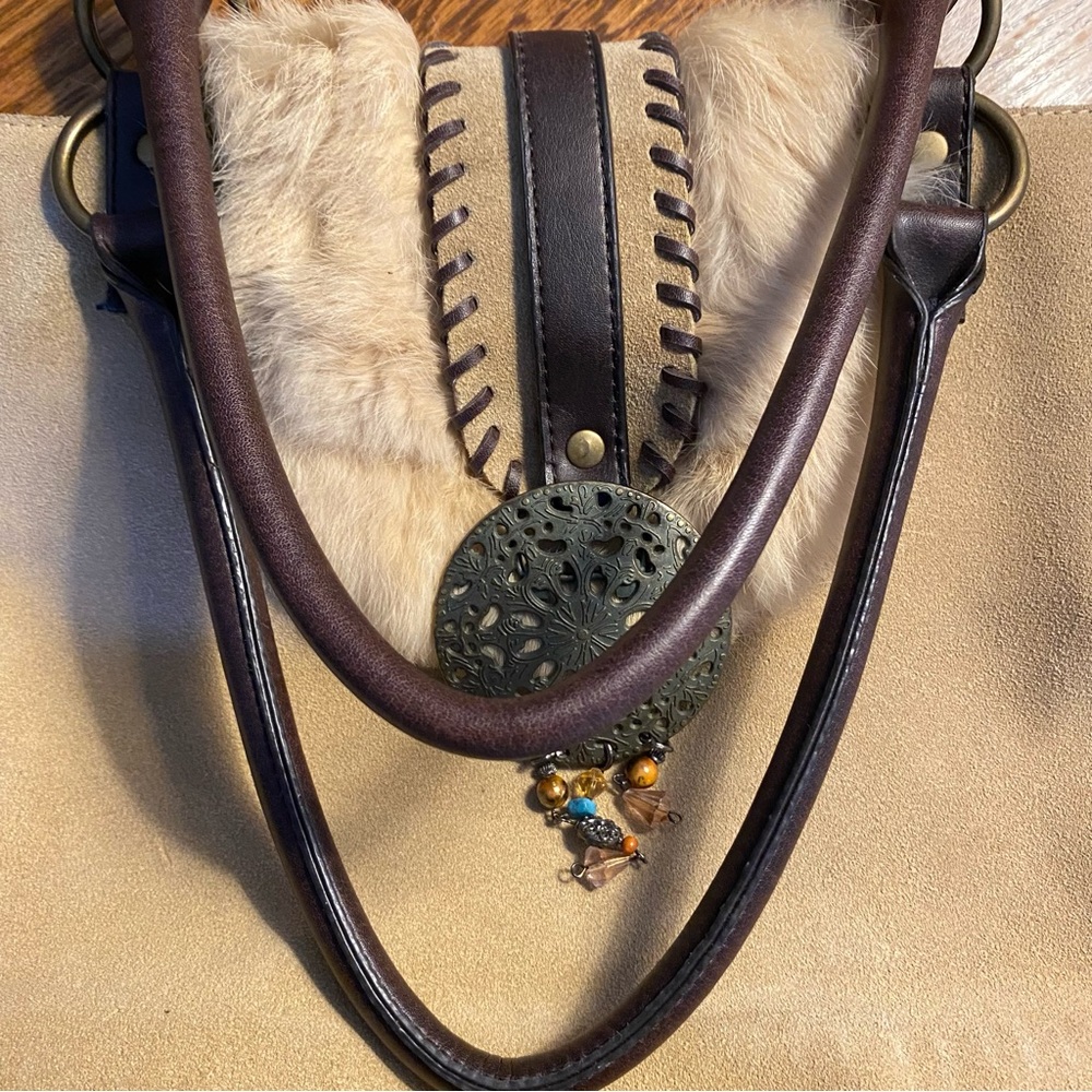 Nicole Lee Collection Tan and Brown Bag - Picture 13 of 16